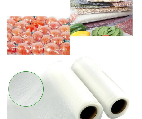 4x Vacuum Food Sealer Roll Bags 6m x 28cm Saver Seal Storage Heat Commercial - Lets Party