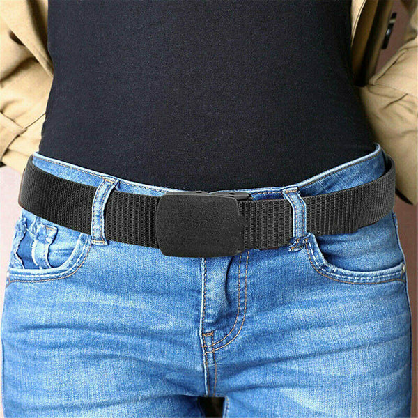 Outdoor Nylon Belt Women Men's Sport Military Tactical Waistband Canvas Web Belt - Lets Party