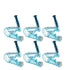 6pcs Disposable Safety Sterile Ear Piercing Gun Unit Tool With Ear Stud Asepsis - Lets Party