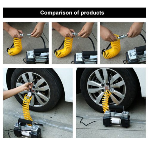 12V Car Air Compressor Pump Tyre Deflator Inflator 150PSI Portable 4WD Truck - Lets Party