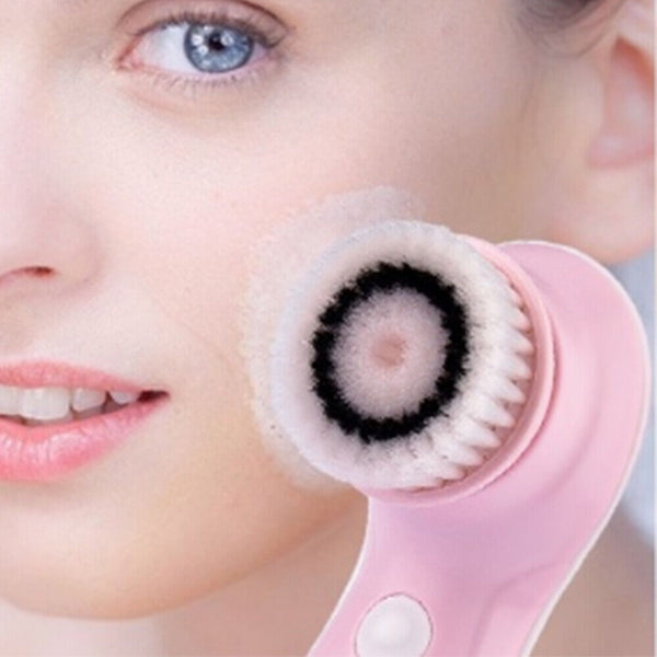 3in1 Electric Skin Care Cleansing Brush Face Cleaner Facial Cleanser Waterproof - Lets Party