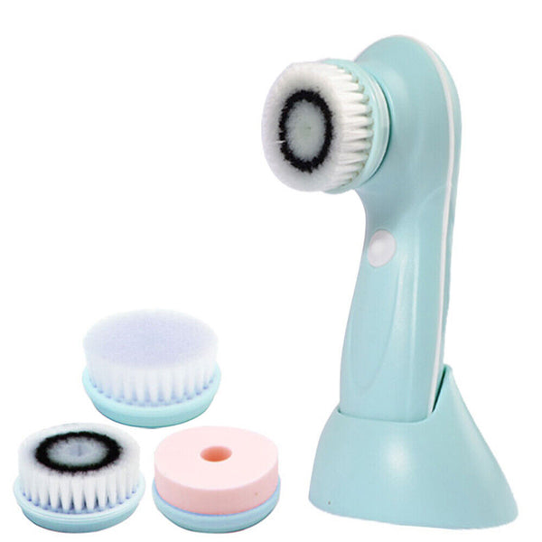 3in1 Electric Skin Care Cleansing Brush Face Cleaner Facial Cleanser Waterproof - Lets Party