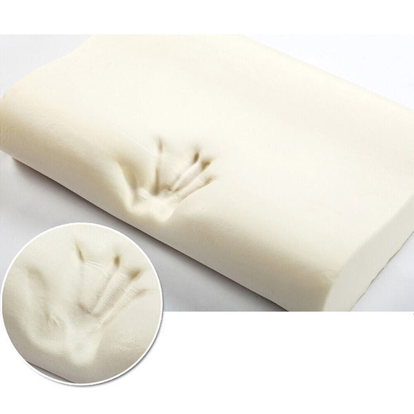 Luxury Soft Contour Bamboo Pillow Cushion Memory Foam Fabric Hypoallergenic AU - Lets Party