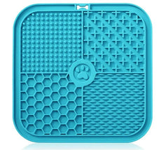 4in1 Lickmat Dog Puppy Slow Feeder Lick Mat Treat Boredom Pet Bath Grooming Help