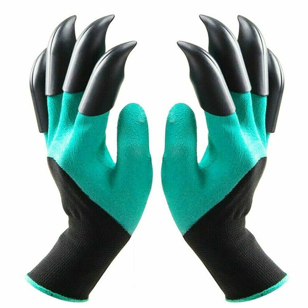 Garden Genie Gloves with Claws Waterproof Gardening Digging Planting - Lets Party