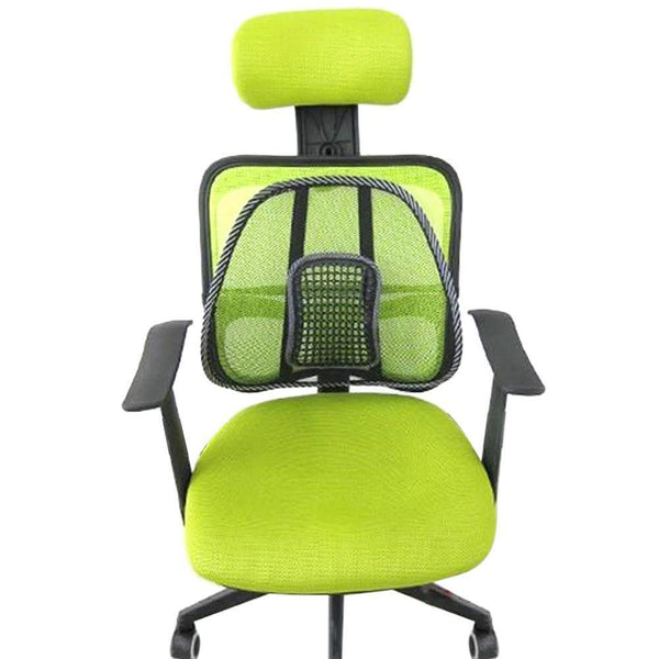 2x Mesh Lumbar Back Support Posture Corrector Office Chair Car Seat Home Cushion - Lets Party