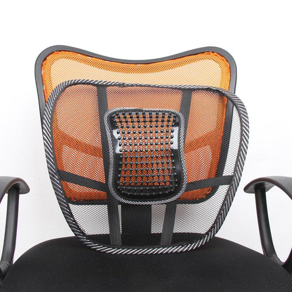 2x Mesh Lumbar Back Support Posture Corrector Office Chair Car Seat Home Cushion - Lets Party