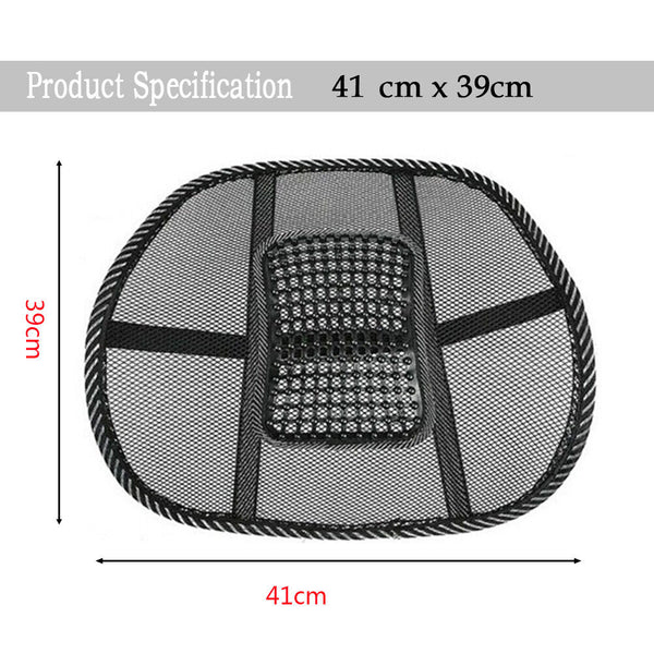 2x Mesh Lumbar Back Support Posture Corrector Office Chair Car Seat Home Cushion - Lets Party