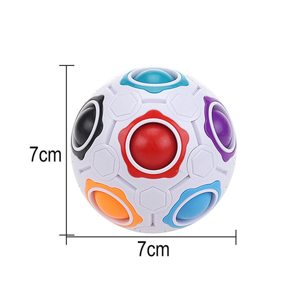 Rainbow Magic Ball Cube Educational AZ Twist Puzzle Speed Gift Intelligence Toys - Lets Party