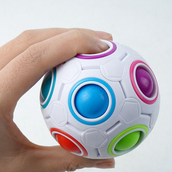 Rainbow Magic Ball Cube Educational AZ Twist Puzzle Speed Gift Intelligence Toys - Lets Party