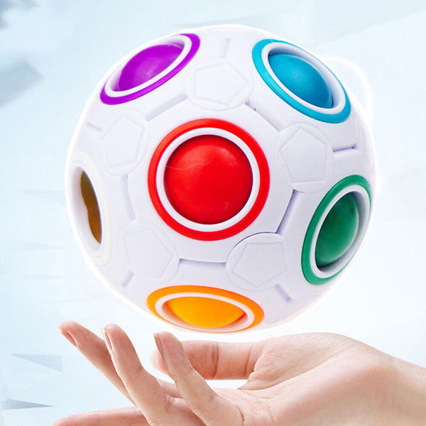 Rainbow Magic Ball Cube Educational AZ Twist Puzzle Speed Gift Intelligence Toys - Lets Party