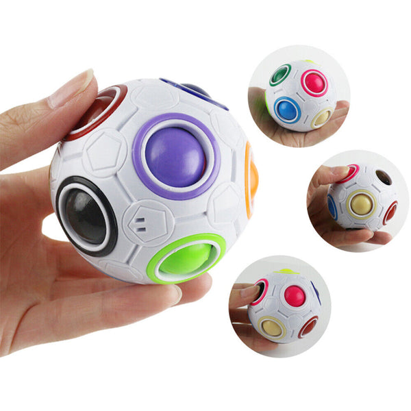 Rainbow Magic Ball Cube Educational AZ Twist Puzzle Speed Gift Intelligence Toys - Lets Party