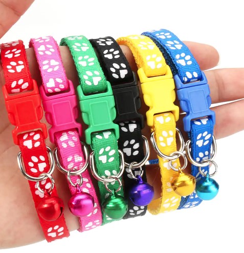 12X Whelping ID Dog Cat Collar Pet Puppy Kitten Adjustable Harness with Bell AUS - Lets Party