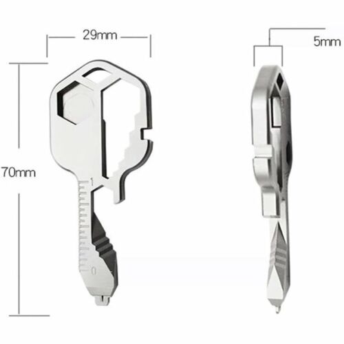 24 in 1 Multi-tool Key Shaped Pocket Keychain Bottle Opener Wrench Ruler Tools - Lets Party