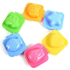 6Pcs Mold Sandwich Bento Rice Mould Sushi Maker Boiled egg Cutter Decorating