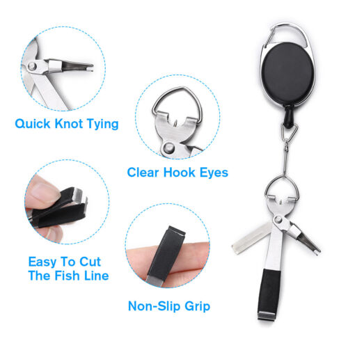 Quick Knot Tool Fishing Nipper Fly Line Cutter Clippers Line Tie Fast Nail Tying - Lets Party