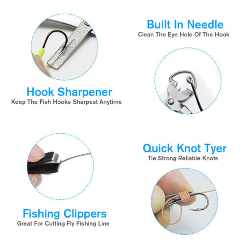 Quick Knot Tool Fishing Nipper Fly Line Cutter Clippers Line Tie Fast Nail Tying - Lets Party