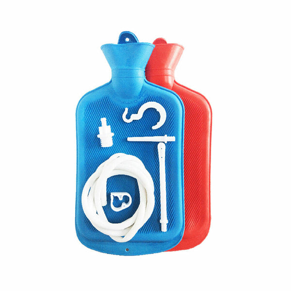 Reusable Premium Enema Douche Premium Enema Bag Kit BPA Free 2L Hot Water Bottle - Lets Party