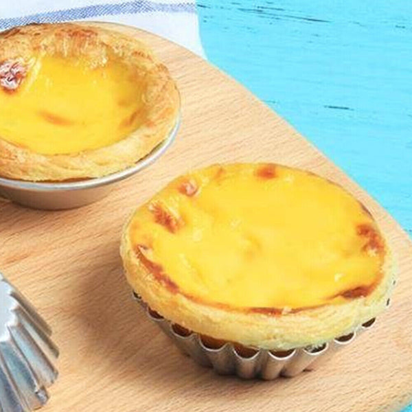 20pcs Cake Cups Baking Pie Circular Tins Mold Plate Egg Tart Mould Cupcake Tool - Lets Party