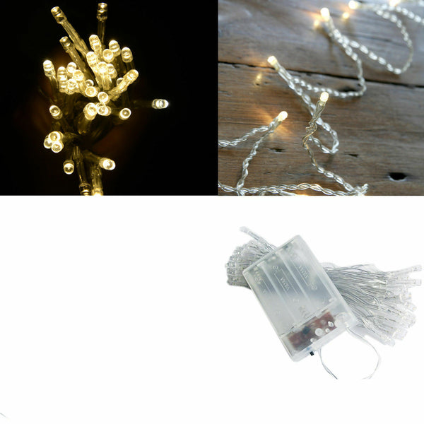 2/3/4/5/10m Battery Powered String Fairy Lights Party Wedding Christmas Decor - Lets Party