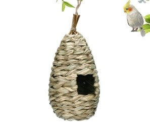 Bird Nest Breeding Box House Bed Cage Hut Cave Canary Finch Budgie Parrot - Lets Party