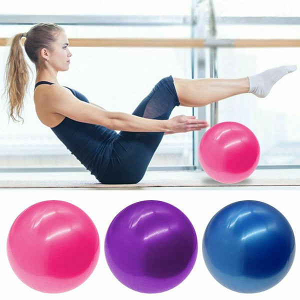 25cm Pink Gym Yoga Ball Home Fitness Exercise Balance Pilates Pregnancy Birthing - Lets Party