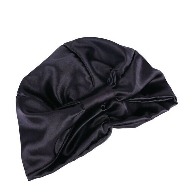 Womens Imitated Silk Sleeping Cap Sleep Hat Night Hair Styling Care Bonnet Wrap - Lets Party