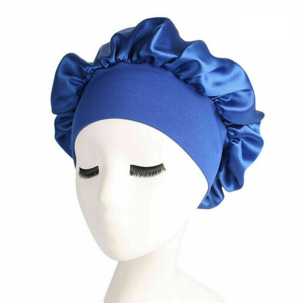 Women's Sleep Hair Hat Care Elastic Sleeping Bonnet Night Soft Cap 8 Colors - Lets Party