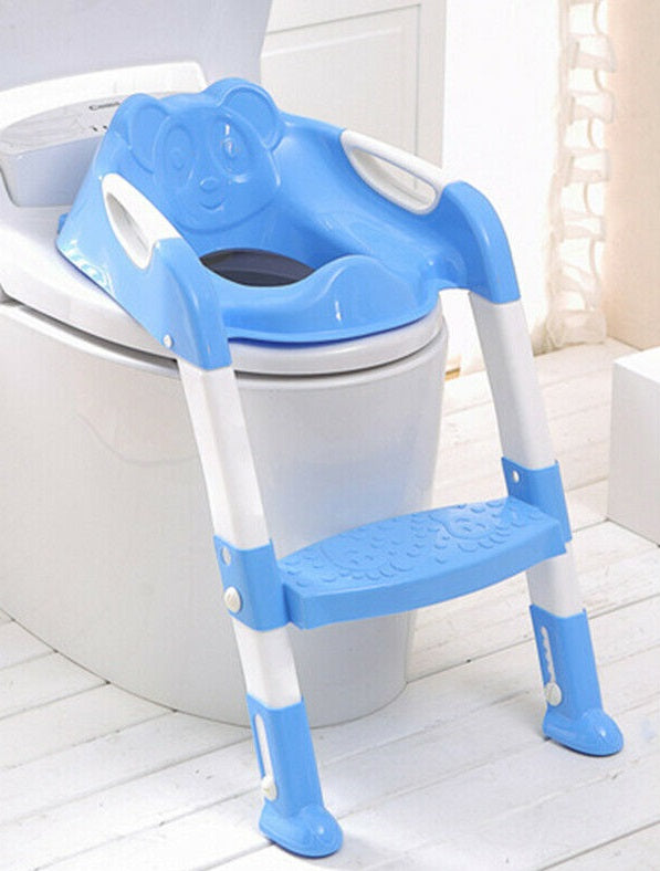 Kids Toilet Ladder Baby Toddler Training Toilet Step Potty Seat Non Slip Trainer - Lets Party