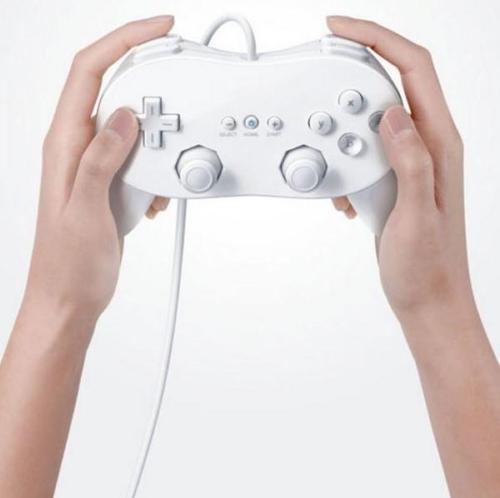 New White Classic Pro Wired GamePad Joypad Controller for Nintendo Wii Console - Lets Party