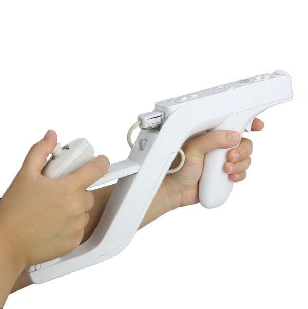 2x White Zapper Gun for Nintendo Wii Remote Controller Call Of Duty - Lets Party