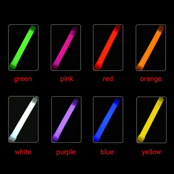 Glow Sticks 6 Inches Hook Lanyard Light Party Glowsticks Poi Glow in the dark - Lets Party