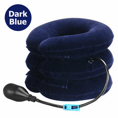 Air Inflatable Neck Pillow Head Cervical Traction Support Stretcher Pain Relief