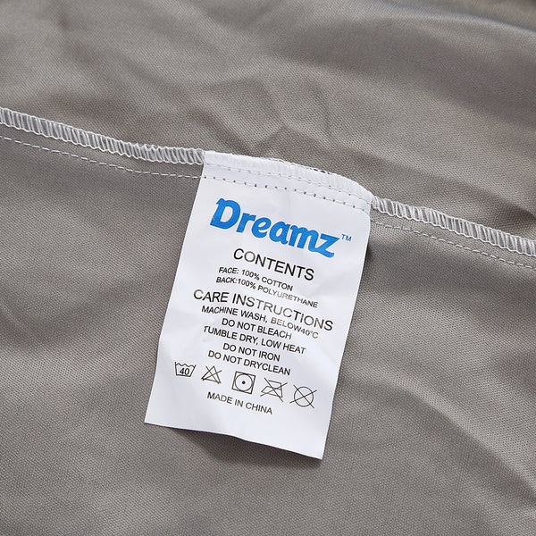 DreamZ Mattress Protector Fitted Sheet Cover Waterproof Cotton Fibre King - Lets Party