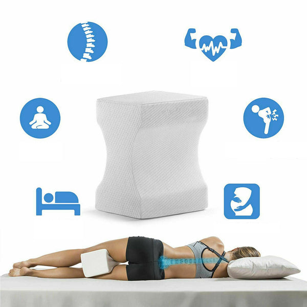 Leg Pillow Knee Pillow Sleeping Cushion Support Between Side Rest Memory Foam - Lets Party