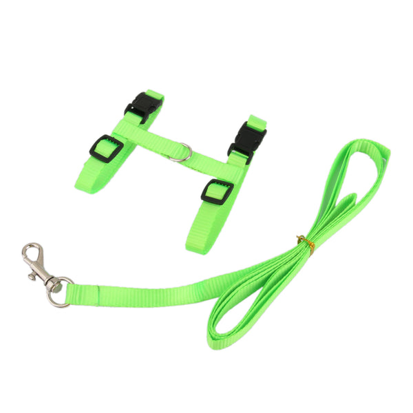 Cat Kitten Pet Walking Harness Lead Nylon Leash Adjustable Collar with Clip - Lets Party