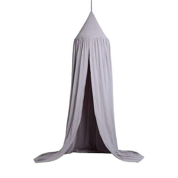 Kid Baby Bed Canopy Bedcover Mosquito Net Curtain Bedding Cotton Round Dome Tent - Lets Party