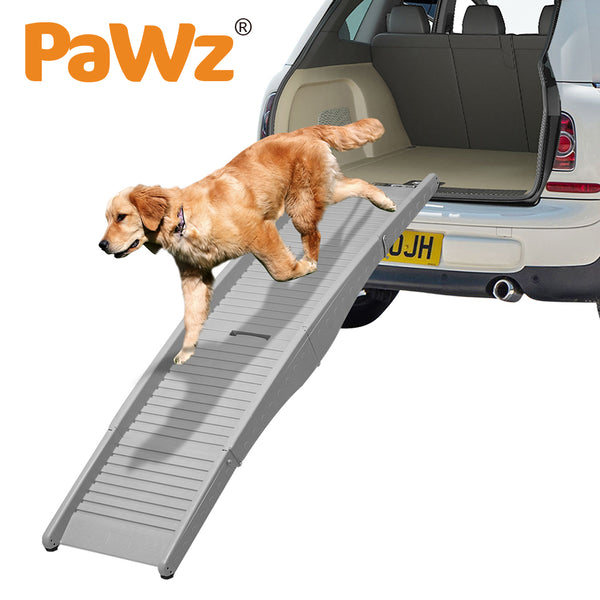 PaWz Dog Ramp For Car Suv Travel Stair Step Foldable Portable Lightweight Ladder - Lets Party