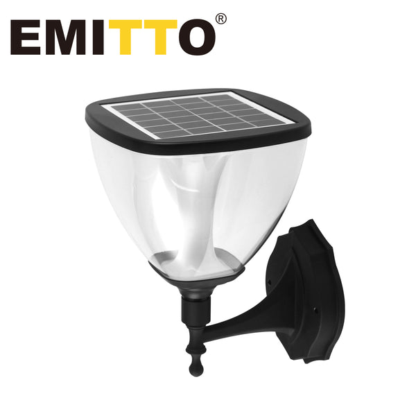 EMITTO LED Solar Powered Light Garden Pathway Wall Lamp Landscape Yard Outdoor - Lets Party
