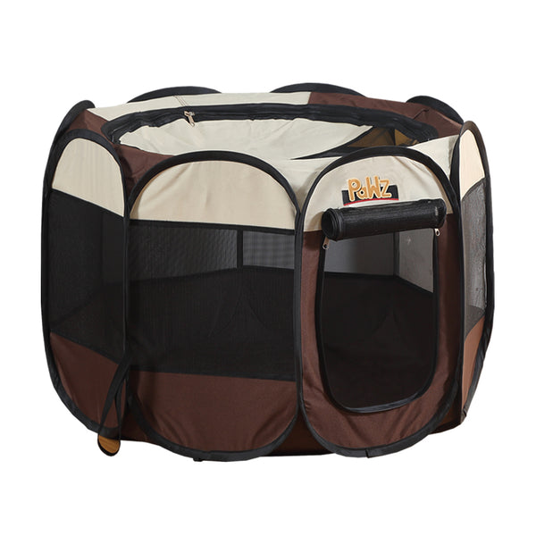 PaWz Dog Playpen Pet Play Pens Foldable Panel Tent Cage Portable Puppy Crate 52