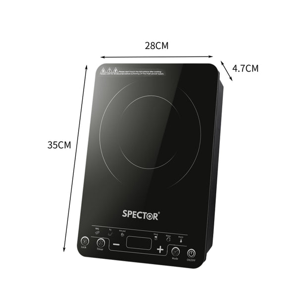 Spector Electric Induction Cooktop Touch Screen Cook Top 220V 240V Kitchen Cooker - Lets Party