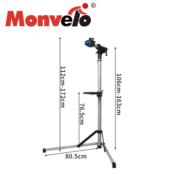 MONVELO Portable Bike Repair Stand Floor Workstand Bicycle Maintenance Max 50kg - Lets Party