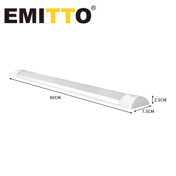 EMITTO LED Batten Light Ceiling Linear Microwave Sensor Optional Daylight 20W - Lets Party