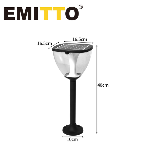 EMITTO Solar Powered LED Ground Garden Lights Path Yard Park Lawn Outdoor 40cm - Lets Party