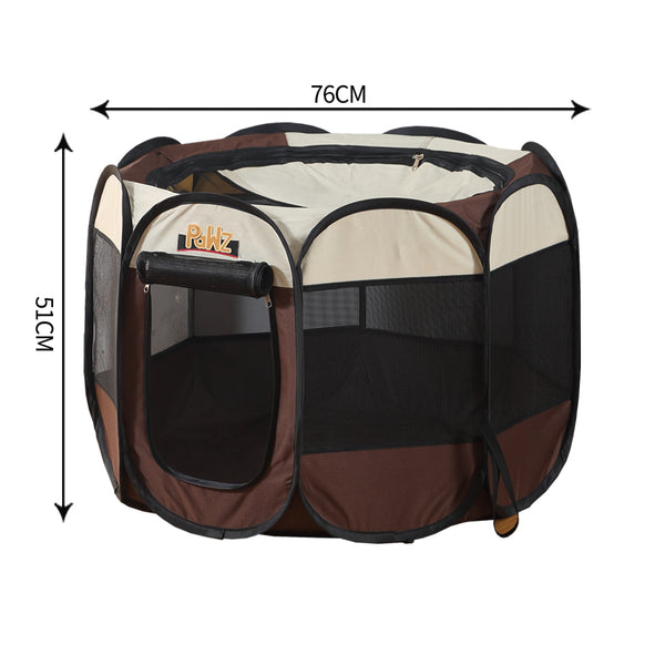 PaWz Dog Playpen Pet Play Pens Foldable Panel Tent Cage Portable Puppy Crate 30