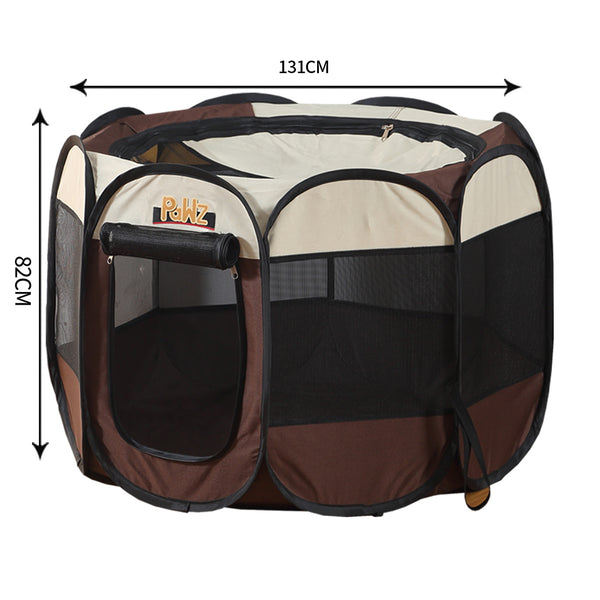 PaWz Dog Playpen Pet Play Pens Foldable Panel Tent Cage Portable Puppy Crate 52