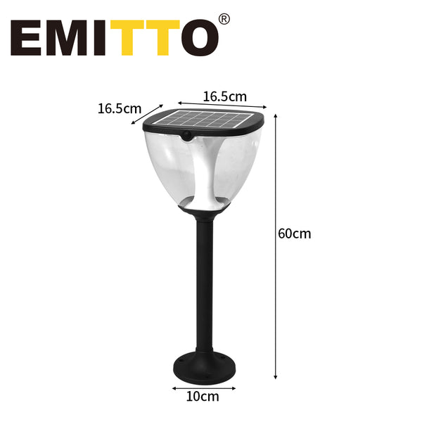 EMITTO Solar Powered LED Ground Garden Lights Path Yard Park Lawn Outdoor 60cm - Lets Party