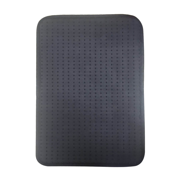 4 Pcs Carpet Car Floor Mats Front Rear Charcoal Black Universal Fit Textile - Lets Party