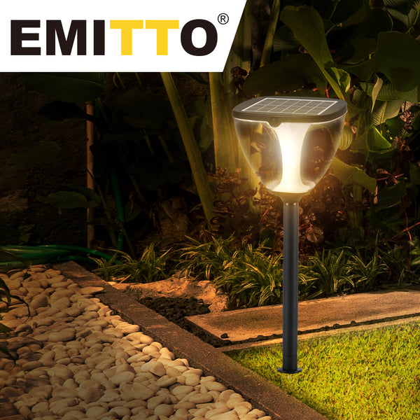 EMITTO Solar Powered LED Garden Light Pathway Landscape Lawn Lamp Patio 80cm - Lets Party