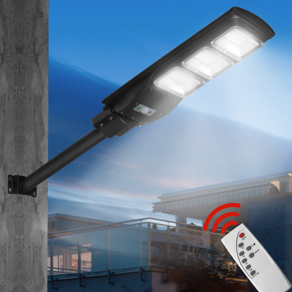 Solar Sensor LED Street Lights Flood Garden Wall Light Motion Pole Outdoor 90W - Lets Party